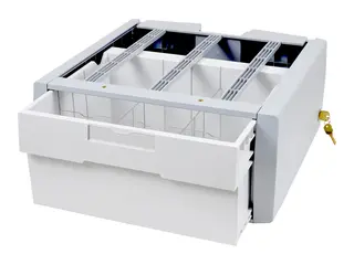 Ergotron StyleView Supplemental Storage Drawer, Single Tall Monteringskomponent (skyveskuff) - for vogn - låsbar - grå, hvit