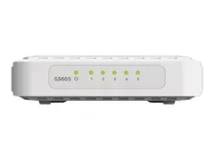 NETGEAR GS605v4 - Switch - ikke-styrt 5 x 10/100/1000 - stasjon&#230;r