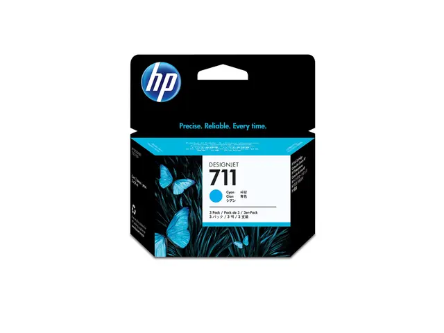 HP 711 - 3-pack - 29 ml - cyan - original - DesignJet - blekkpatro...