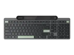 Lenovo - Tastatur - self-charging trådløs - Bluetooth 5.1 - QWERTY - Svensk/finsk - svart - brun boks