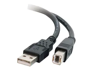C2G 3m USB 2.0 A/B Cable - USB-kabel - USB (hann) til USB-type B (hann) USB 2.0 - 3 m - svart