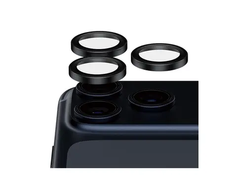PanzerGlass Hoops Ceramic II - Linsebeskytter for mobiltelefon svart - for Apple iPhone 16 Pro, 16 Pro Max, 17 Pro, 17 Pro Max