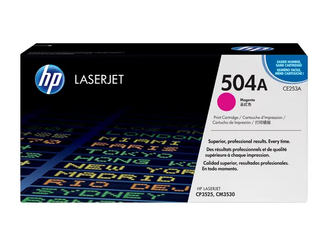 HP 504A - Magenta - original - LaserJet - tonerpatron (CE253A) - f...
