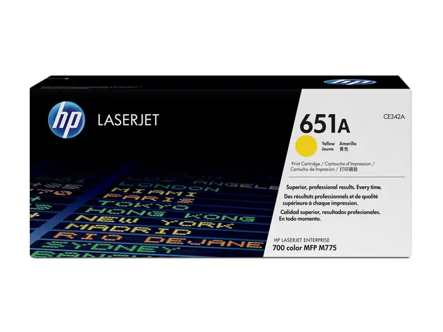 HP 651A - Gul original LaserJet tonerpatron (CE342A) for Color Ent...