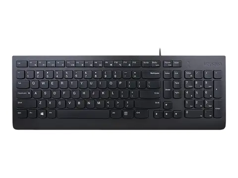 Lenovo Essential - Tastatur - USB - QWERTY Norsk - svart - brun boks