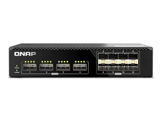 QNAP QSW-M7308R-4X - Switch - Styrt 4 x 100 Gigabit QSFP28 + 8 x 25 Gigabit SFP28 - rackmonterbar