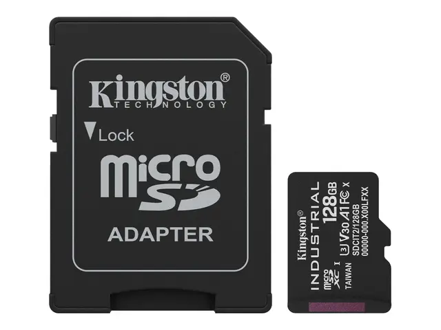 Kingston Industrial - Flashminnekort (SD-adapter inkludert) 128 GB...