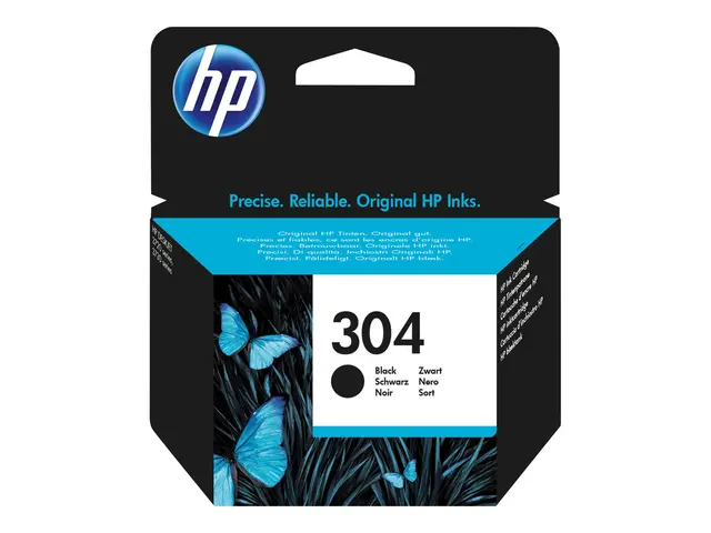 HP 304 - Svart - original - blekkpatron - for AMP 130; Deskjet 26X...