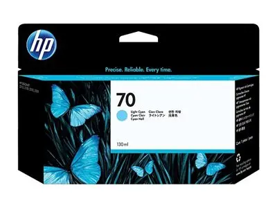HP 70 - 130 ml lys cyan original DesignJet blekkpatron for HD Pro ...