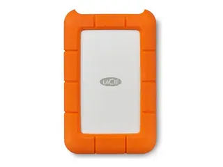 LaCie Rugged USB-C - Harddisk - 4 TB - ekstern (bærbar) USB 3.1 Gen 1 (USB-C kontakt) - oransje