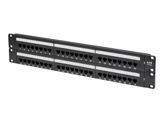 Eaton Tripp Lite Series 48-Port Cat6 Cat5 Patch Panel Rackmount 11...