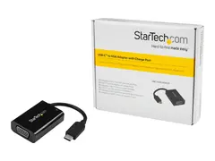 STARTECH.COM USB-C to VGA Adapter – with Power Delivery (USB PD) – USB C Ada