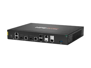 HPE Aruba Networking 9106 - Gateway - hybrid 6 porter - 10GbE - 1U - skystyring - skrivebord