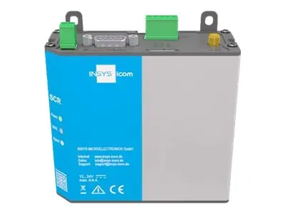 INSYS icom SCR-L 300 - Ruter WWAN 2-port svitsj Modbus DIN-skinnem...