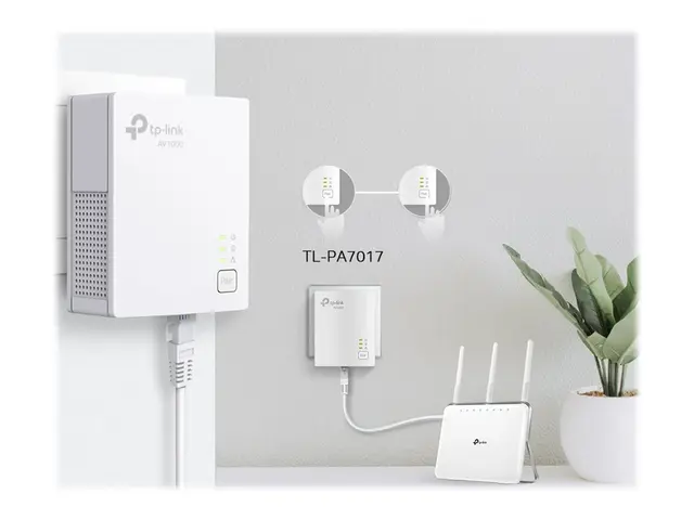TP-Link TL-PA7017 KIT - V4 - Starter Kit - strømlinjeadaptersett 1...