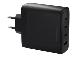 dbramante1928 re-charge - Strømadapter 140 watt - 4 utgangskontakter (3 x USB-C, USB) - svart