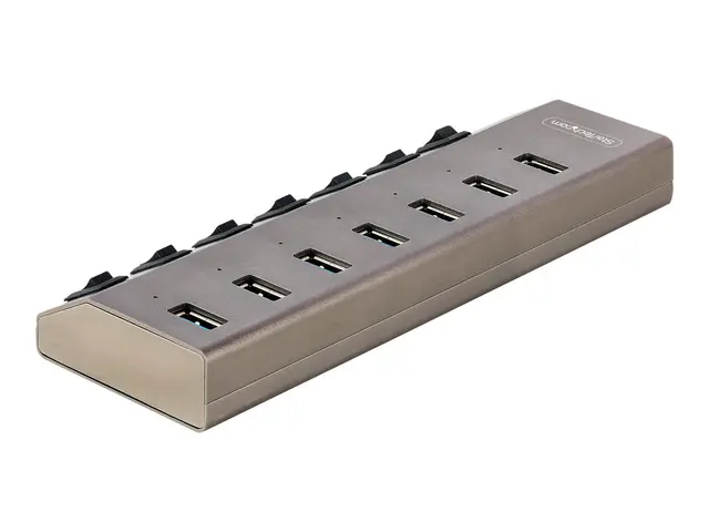 StarTech.com 7-Port Self-Powered USB-C Hub with Individual On/Off ...