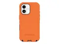 OtterBox Defender Series Pro - Baksidedeksel for mobiltelefon robust - MagSafe-samsvar - polykarbonat, termoplastisk elastomer (TPE), silikon, minneskumplast - high visibility (black/orange) - for Apple iPhone 17