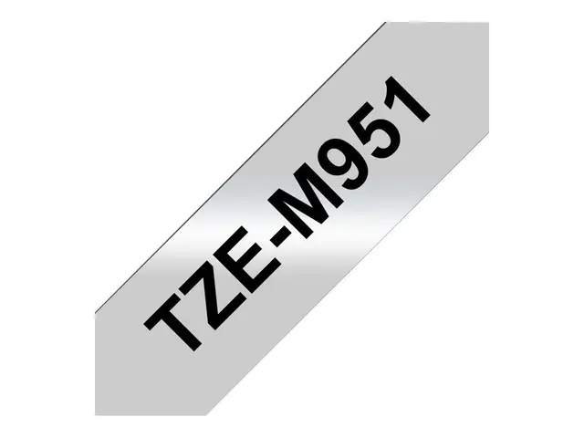 Brother TZe-M951 - Svart på matt sølv Rull (2,4 cm x 8 m) 1 kasset...