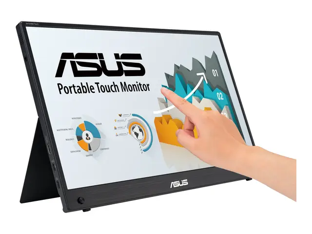 ASUS ZenScreen Touch MB16AMTR - LED-skjerm 16" (15.6" synlig) port...