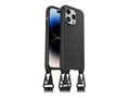 OtterBox React Series - Baksidedeksel for mobiltelefon halskjede - MagSafe-samsvar - svart - for Apple iPhone 14 Pro