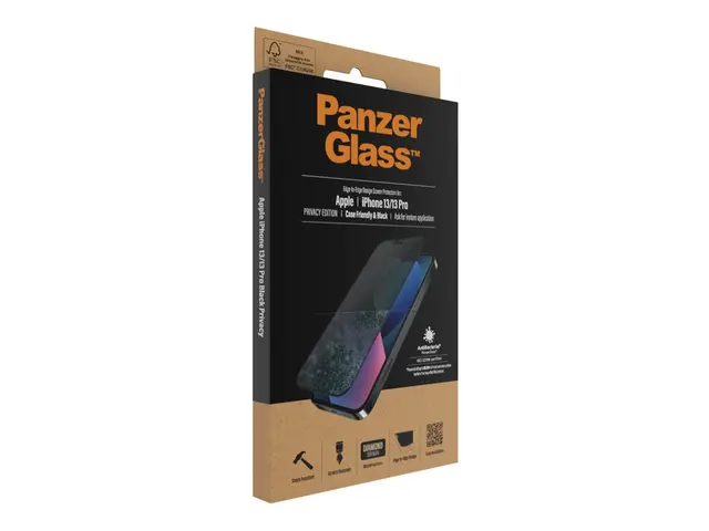 PanzerGlass - Skjermbeskyttelse for mobiltelefon - glass - med per...