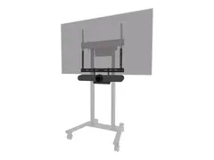 Neomounts AV60-500BL - Monteringssett (monteringsbrakett, laptophylle) for video bar / bærbar PC - universal - svart - skjermstørrelse: 43"-110" - VESA-monterbar