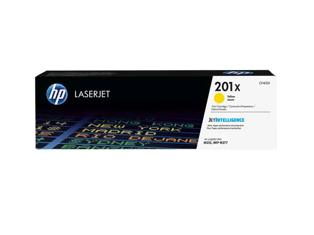 HP 201X - Høy ytelse gul original LaserJet tonerpatron (CF402X) fo...
