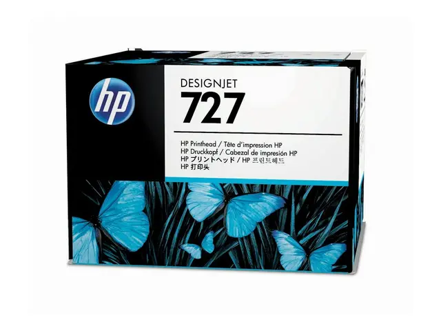 HP 727 - Matt svart, fotosort, cyan, magenta, gul, grå skriverhode...