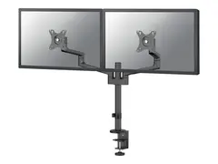 Neomounts DS60-425BL2 - Monteringssett (leddarm) full bevegelse - for 2 skjermer - st&#229;l - svart - skjermst&#248;rrelse: 17&quot;-27&quot; - skrivebordsmonterbar