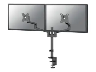 Neomounts DS60-425BL2 - Monteringssett (leddarm) full bevegelse - for 2 skjermer - st&#229;l - svart - skjermst&#248;rrelse: 17&quot;-27&quot; - skrivebordsmonterbar