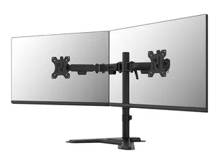 Neomounts DS45-600BL2 - Monteringssett (monitor stand) full bevegelse - for 2 LCD-skjermer - stål - svart - skjermstørrelse: 10"-32"