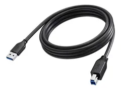 Vision - USB-kabel - USB-type A (hann) til USB Type B (hann) USB 3.0 - 3 m - svart