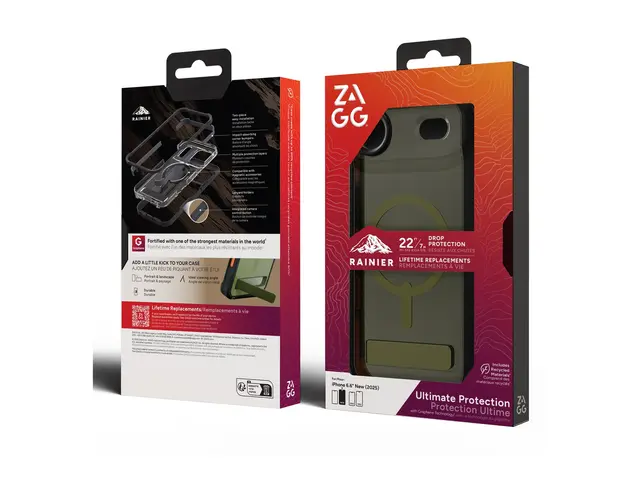 ZAGG Rainier Snap - Baksidedeksel for mobiltelefon robust MagSafe-...