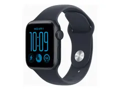 Apple Watch SE 3 (GPS + Cellular) - 40 mm midnattsaluminium - smartklokke med sportsbånd - gummi - marineblå - båndbredde: S/M - 64 GB - Wi-Fi 4, Bluetooth, LTE - 5G - 26.4 g