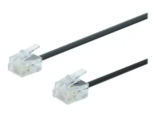 CBK - Telefonkabel - RJ-11 (hann) til RJ-11 (hann) 3 m - svart
