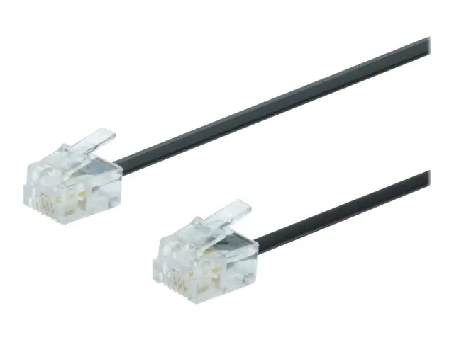 CBK - Telefonkabel - RJ-11 (hann) til RJ-11 (hann) - 3 m - svart