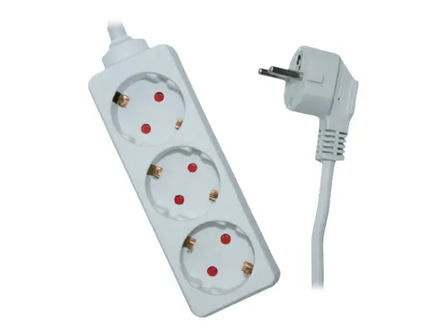 Elivi - Flerkoplingslist - AC 250 V - utgangskontakter: 3 (3 x str...