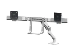 Ergotron HX - Monteringssett (h&#229;ndtak, leddarm, 2 svingtapper, undermonterings c-klemme, hengselbue, utvidelse) Konstant kraftteknologi - for 2 LCD-skjermer - st&#229;l - hvit - skjermst&#248;rrelse: inntil 32&quot; - skrivebordsmonterbar