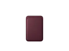 Apple - Lomme for mobiltelefon / kredittkort MagSafe-samsvar - mikrotvill, FineWoven - burgunder - for iPhone 12, 13, 14, 15, 16, 16e, 17, 17e, 18
