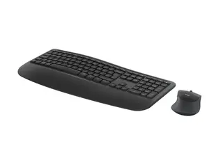 Logitech Signature Comfort Plus Combo MK880 for Business Tastatur- og mussett - full size - med LED-batterinivåindikator - trådløs - USB-C, Bluetooth LE - QWERTY - dansk/norsk/svensk/finsk - grafitt