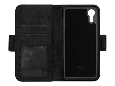 KEY Nordfjord - Lommebok for mobiltelefon polyuretanl&#230;r - svart - for Samsung Galaxy XCover7