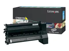 Lexmark - Ekstra høy ytelse - gul original - tonerpatron LCCP, LRP - for Lexmark C782dn, C782dtn, C782n, X782e, X782e MFP, X782e Page Plus Solution