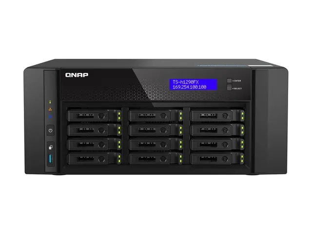QNAP TS-h1290FX - NAS-server 12 brønner SATA 6Gb/s / PCIe (NVMe) U...