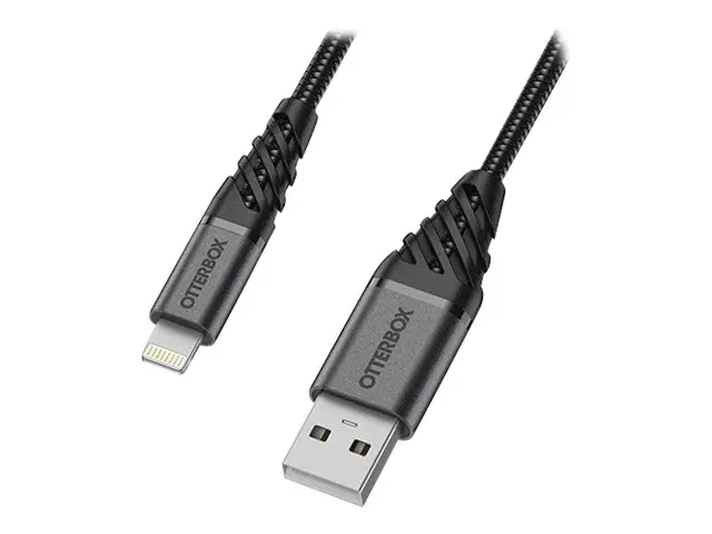 OtterBox Premium - Lightning-kabel USB hann til Lightning 2 m mørk...