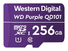 WD Purple SC QD101 WDD256G1P0C - Flashminnekort 256 GB - UHS-I U1 / Class10 - microSDXC UHS-I - purpur