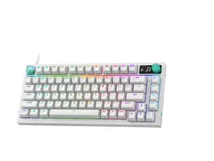 Logitech G G316 X 75 - Tastatur - gaming 75% - compact - bakgrunnsbelyst - USB - QWERTY - Internasjonal engelsk / kanadisk fransk - tastsvitsj: Tactile - hvit