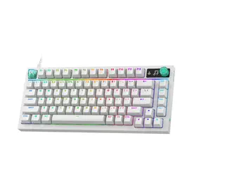 Logitech G G316 X 75 - Tastatur - gaming 75% - compact - bakgrunnsbelyst - USB - QWERTY - Internasjonal engelsk / kanadisk fransk - tastsvitsj: Tactile - hvit