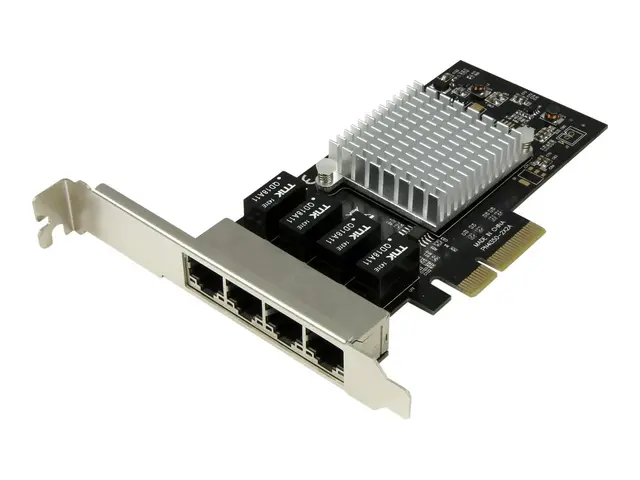 StarTech.com 4 Port PCIe Network Card - RJ45 Intel i350 Chipset Et...