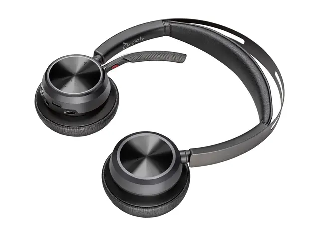 HP Poly Voyager Focus 2 - Hodesett on-ear Bluetooth trådløs aktiv ...
